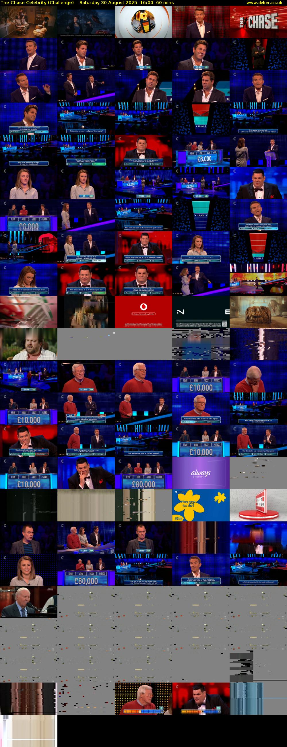 The Chase Celebrity (Challenge) Saturday 30 August 2025 16:00 - 17:00