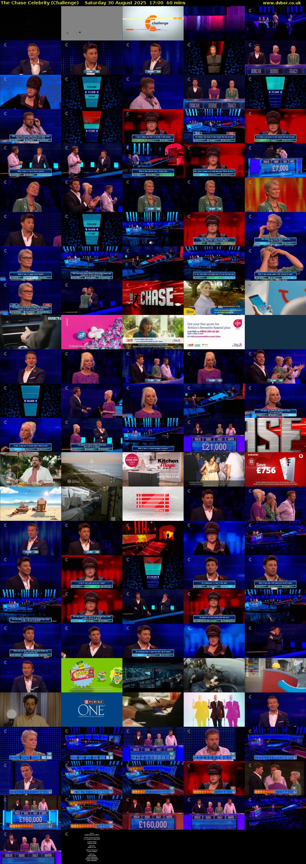 The Chase Celebrity (Challenge) Saturday 30 August 2025 17:00 - 18:00