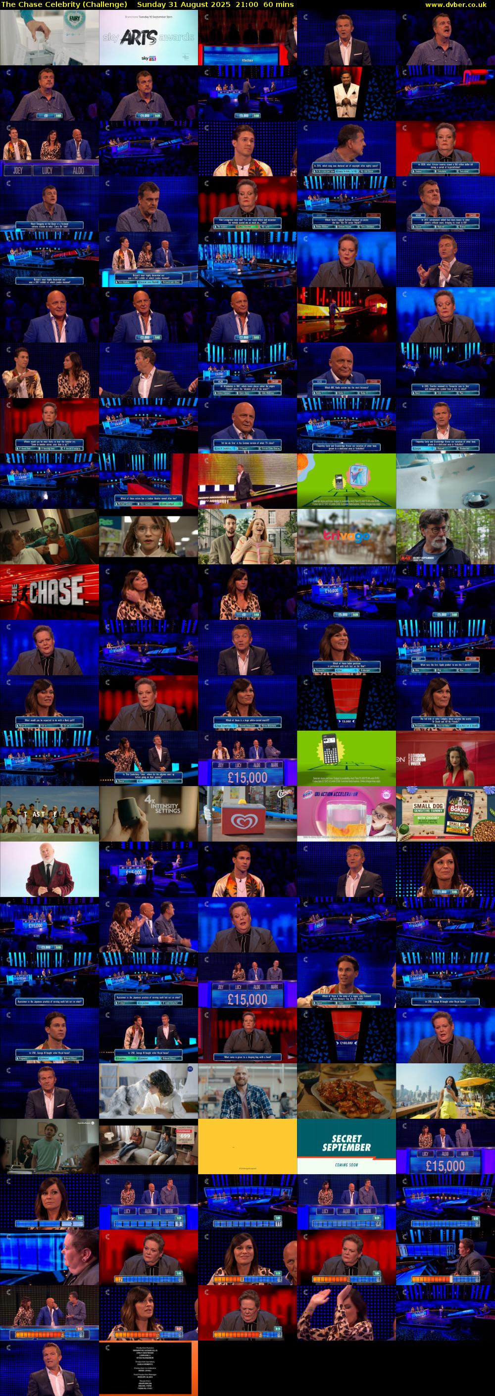The Chase Celebrity (Challenge) Sunday 31 August 2025 21:00 - 22:00