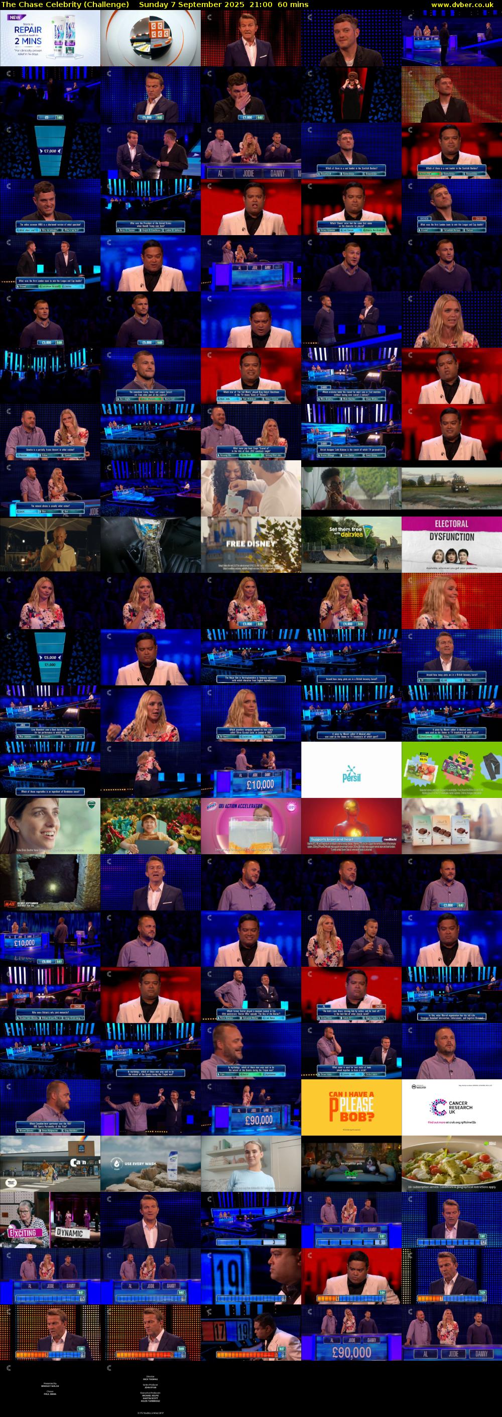 The Chase Celebrity (Challenge) Sunday 7 September 2025 21:00 - 22:00