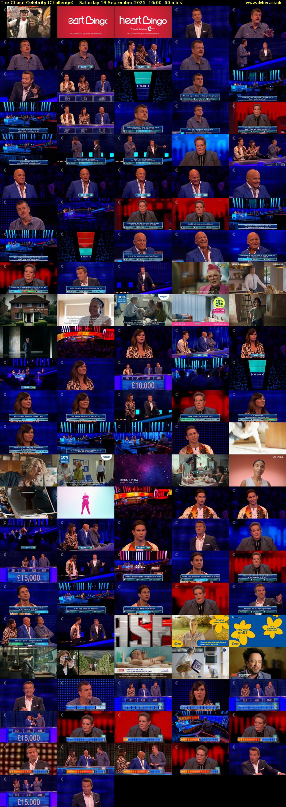 The Chase Celebrity (Challenge) Saturday 13 September 2025 16:00 - 17:00