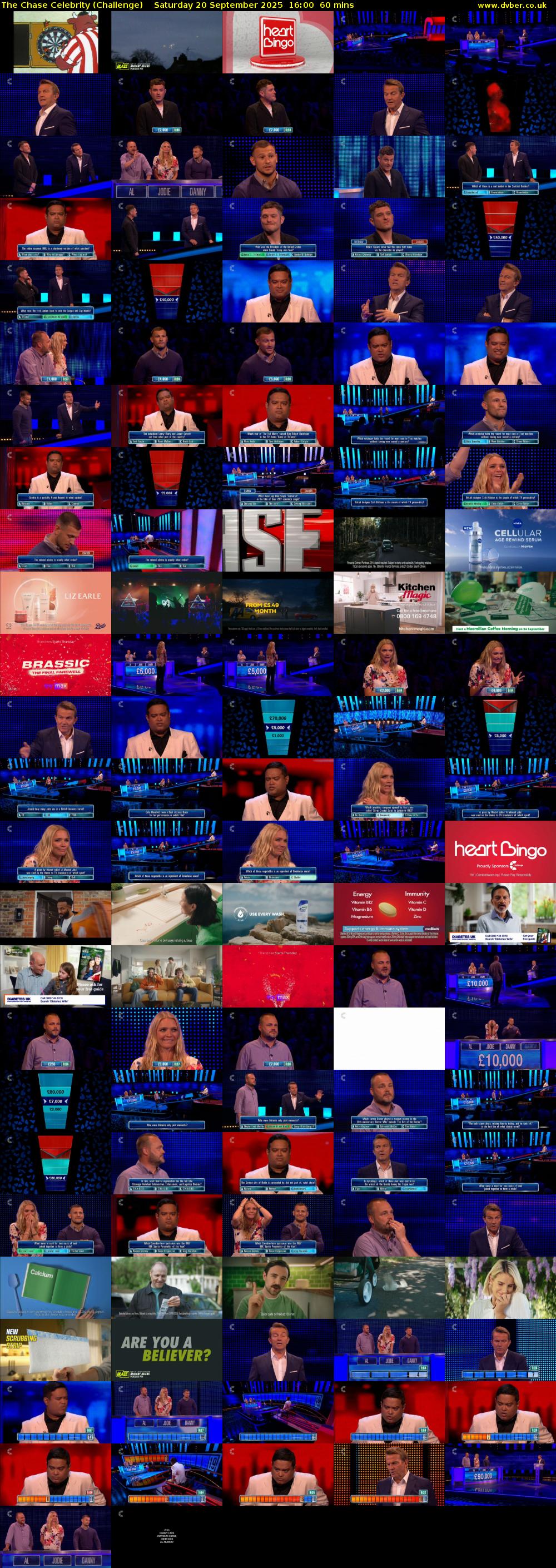 The Chase Celebrity (Challenge) Saturday 20 September 2025 16:00 - 17:00