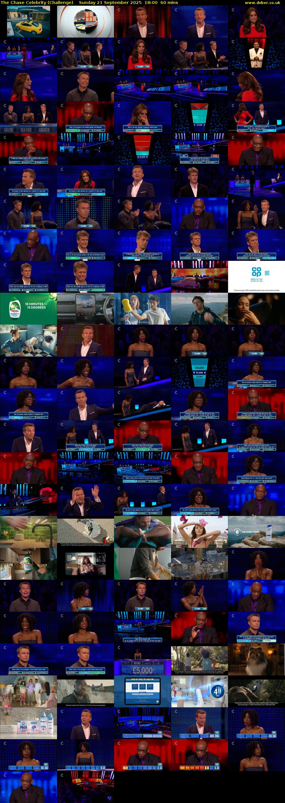 The Chase Celebrity (Challenge) Sunday 21 September 2025 18:00 - 19:00