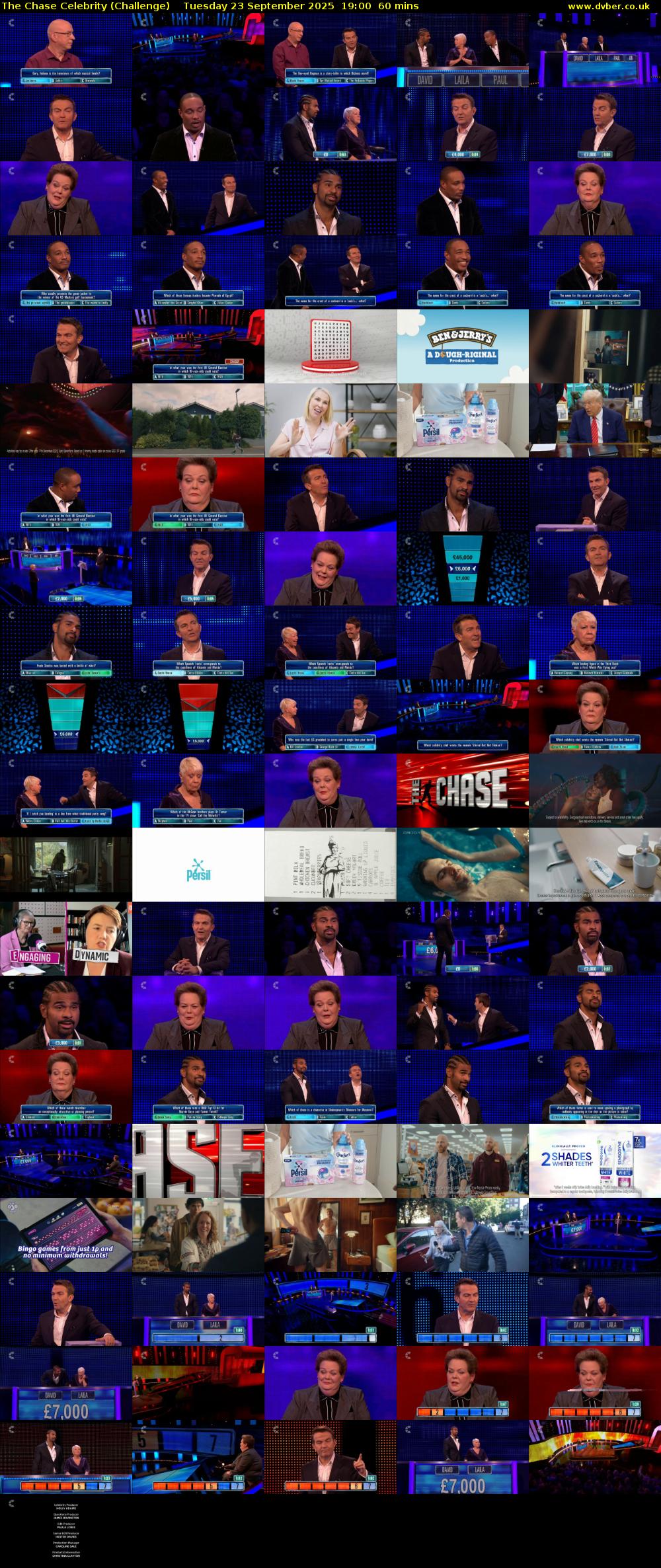 The Chase Celebrity (Challenge) Tuesday 23 September 2025 19:00 - 20:00