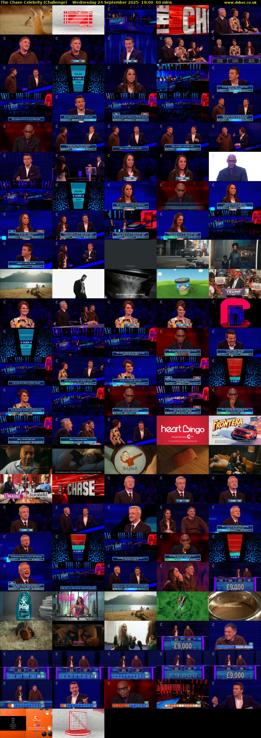 The Chase Celebrity (Challenge) Wednesday 24 September 2025 19:00 - 20:00