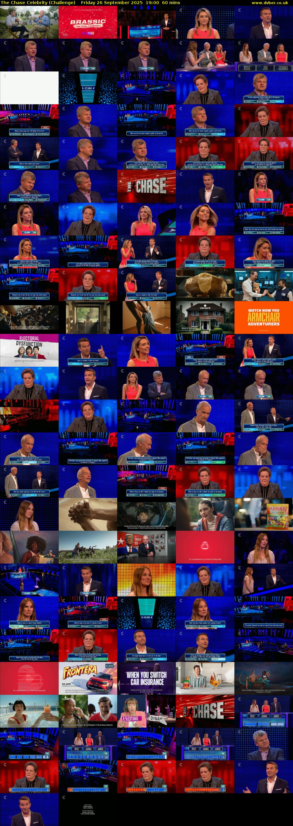 The Chase Celebrity (Challenge) Friday 26 September 2025 19:00 - 20:00
