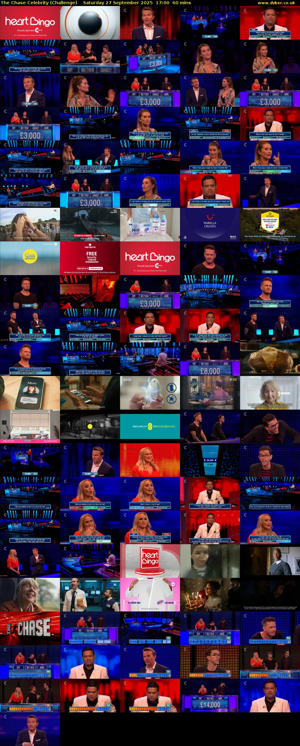 The Chase Celebrity (Challenge) Saturday 27 September 2025 17:00 - 18:00