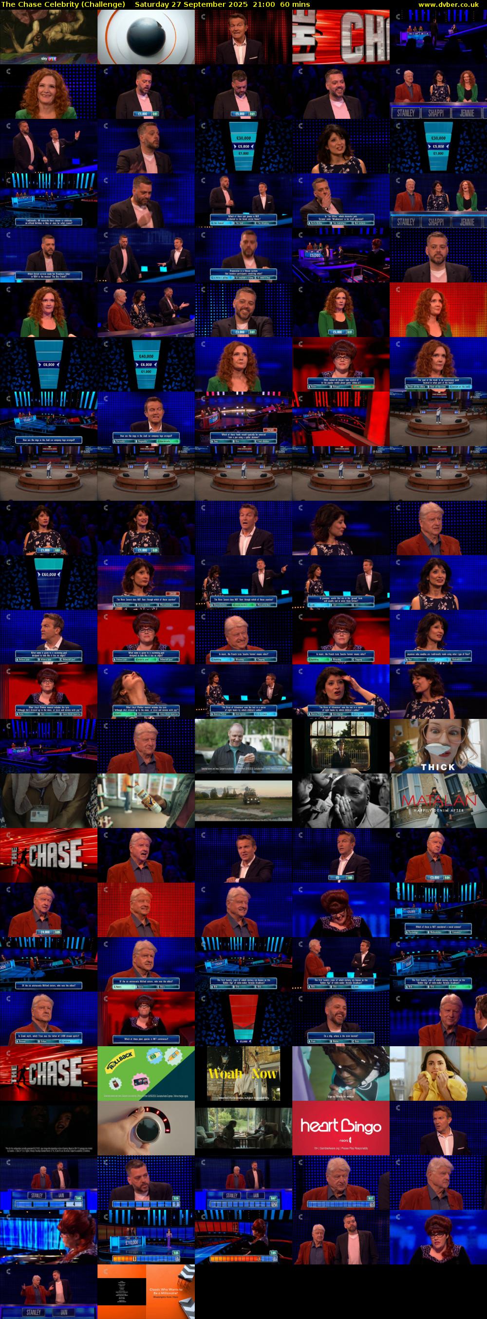 The Chase Celebrity (Challenge) Saturday 27 September 2025 21:00 - 22:00