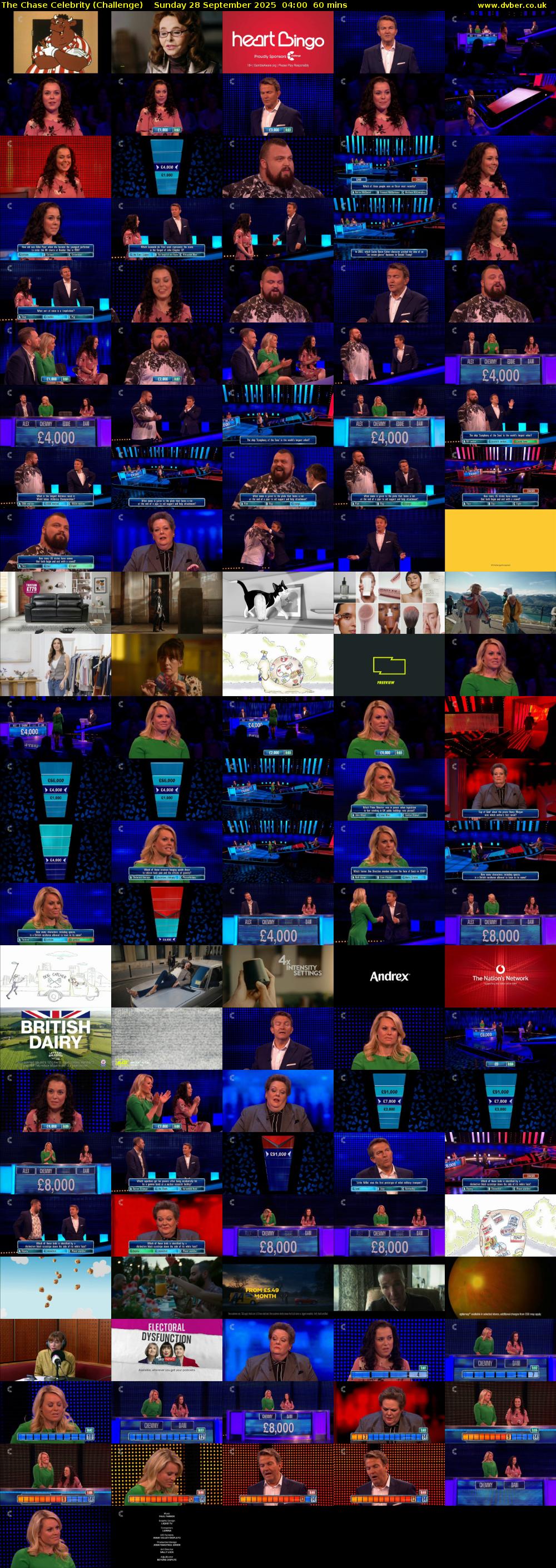The Chase Celebrity (Challenge) Sunday 28 September 2025 04:00 - 05:00