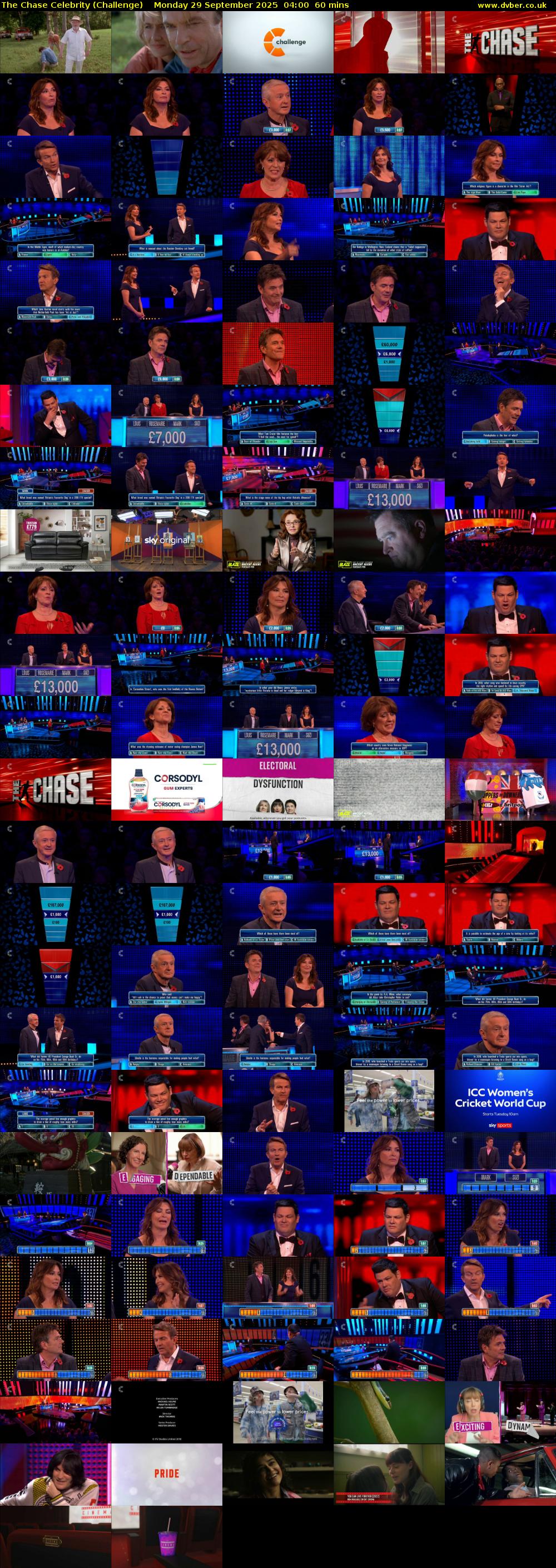 The Chase Celebrity (Challenge) Monday 29 September 2025 04:00 - 05:00