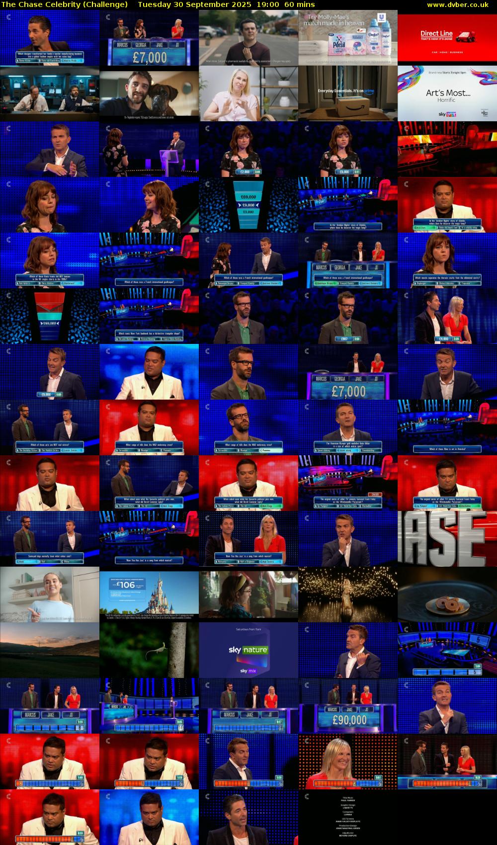 The Chase Celebrity (Challenge) Tuesday 30 September 2025 19:00 - 20:00