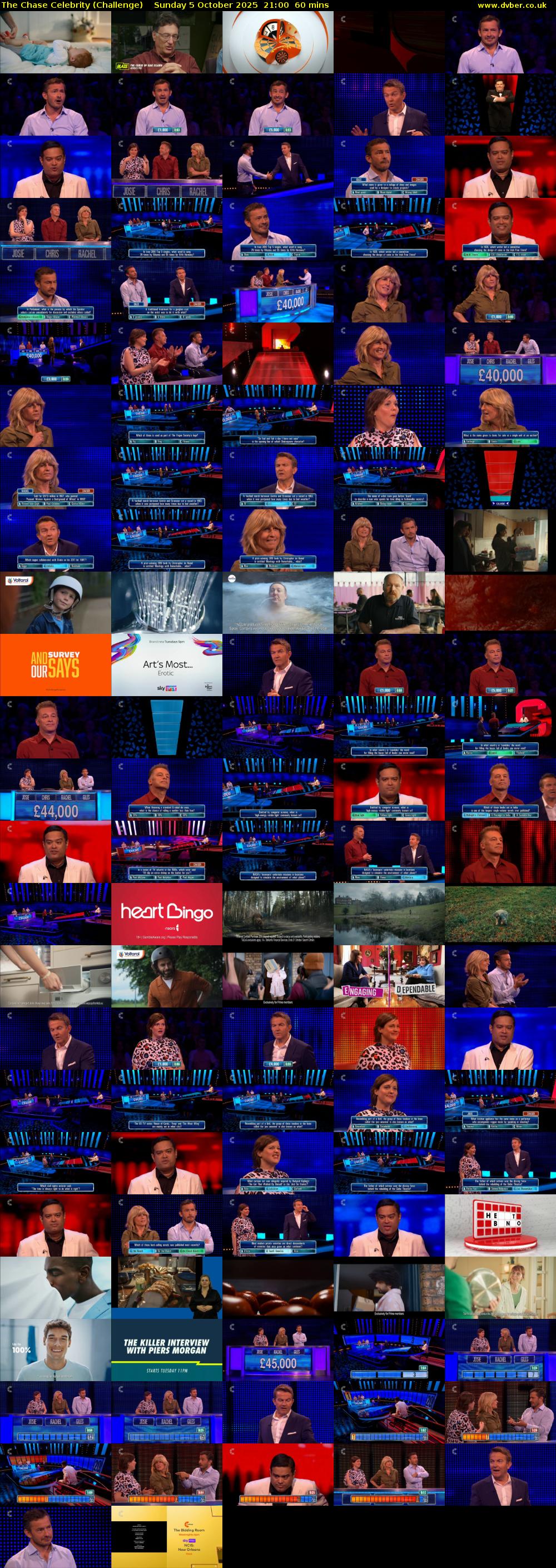 The Chase Celebrity (Challenge) Sunday 5 October 2025 21:00 - 22:00