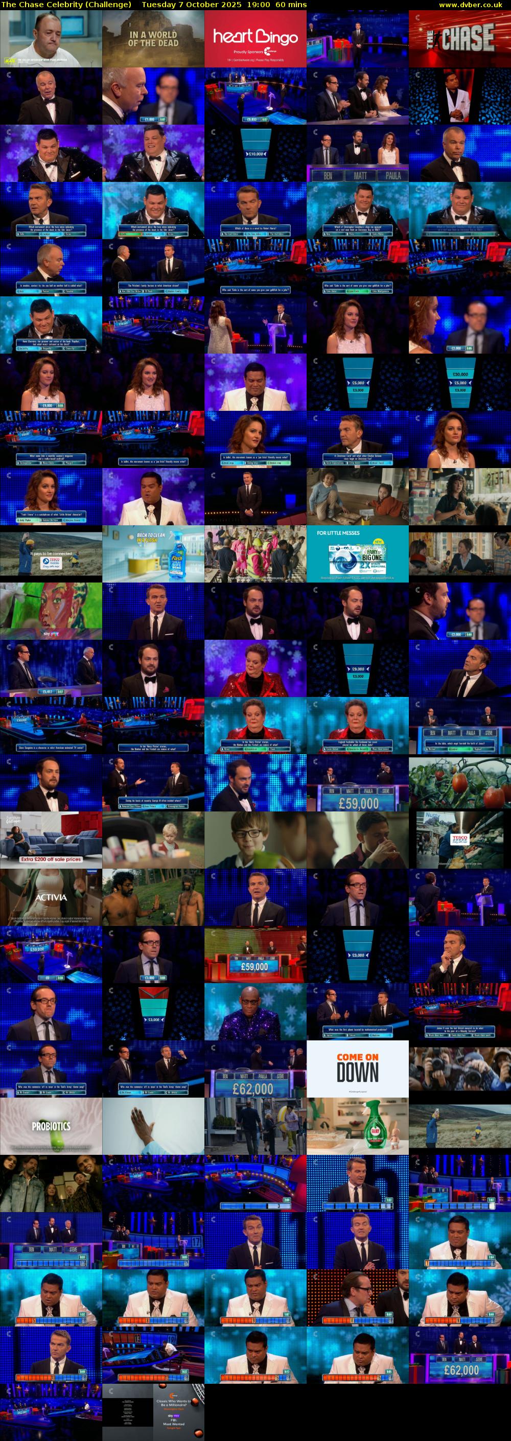 The Chase Celebrity (Challenge) Tuesday 7 October 2025 19:00 - 20:00