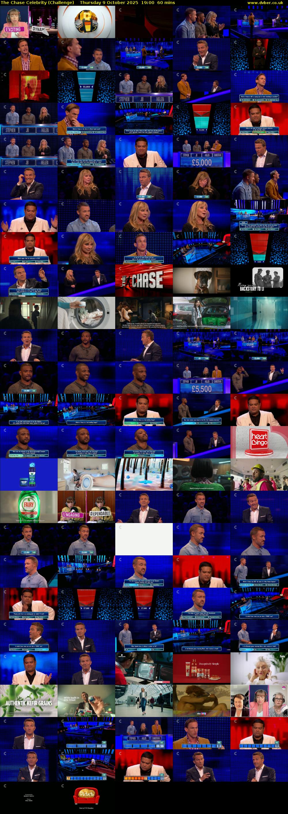 The Chase Celebrity (Challenge) Thursday 9 October 2025 19:00 - 20:00