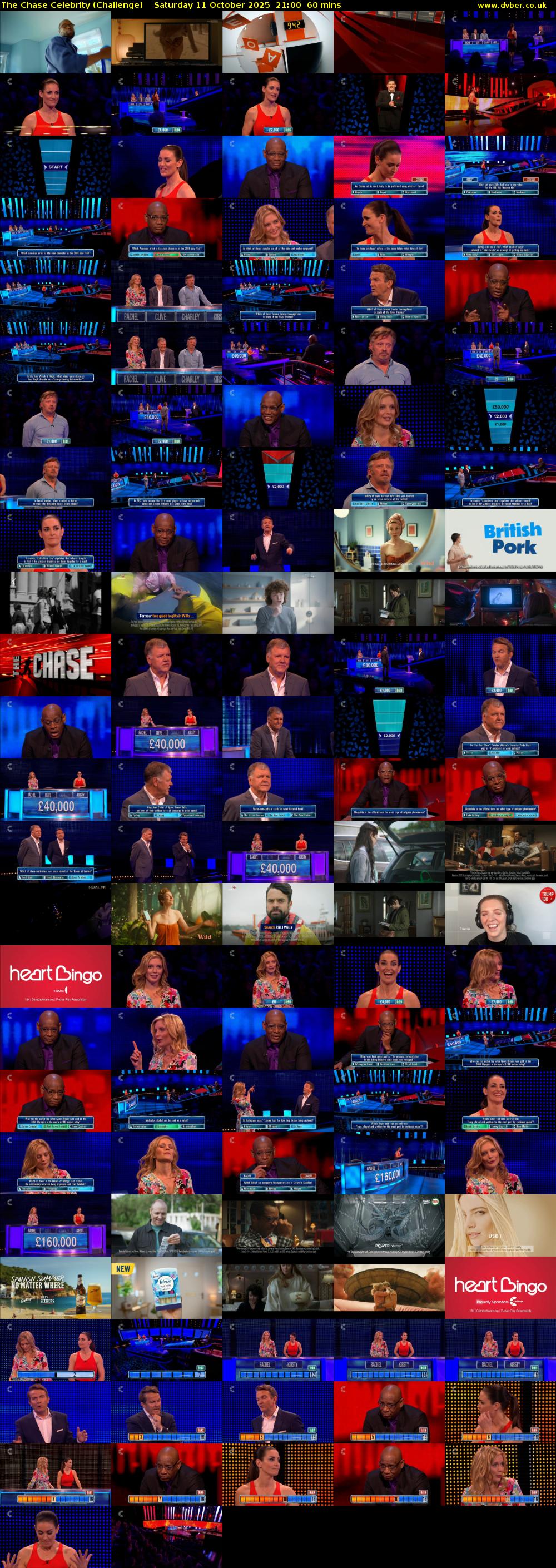 The Chase Celebrity (Challenge) Saturday 11 October 2025 21:00 - 22:00