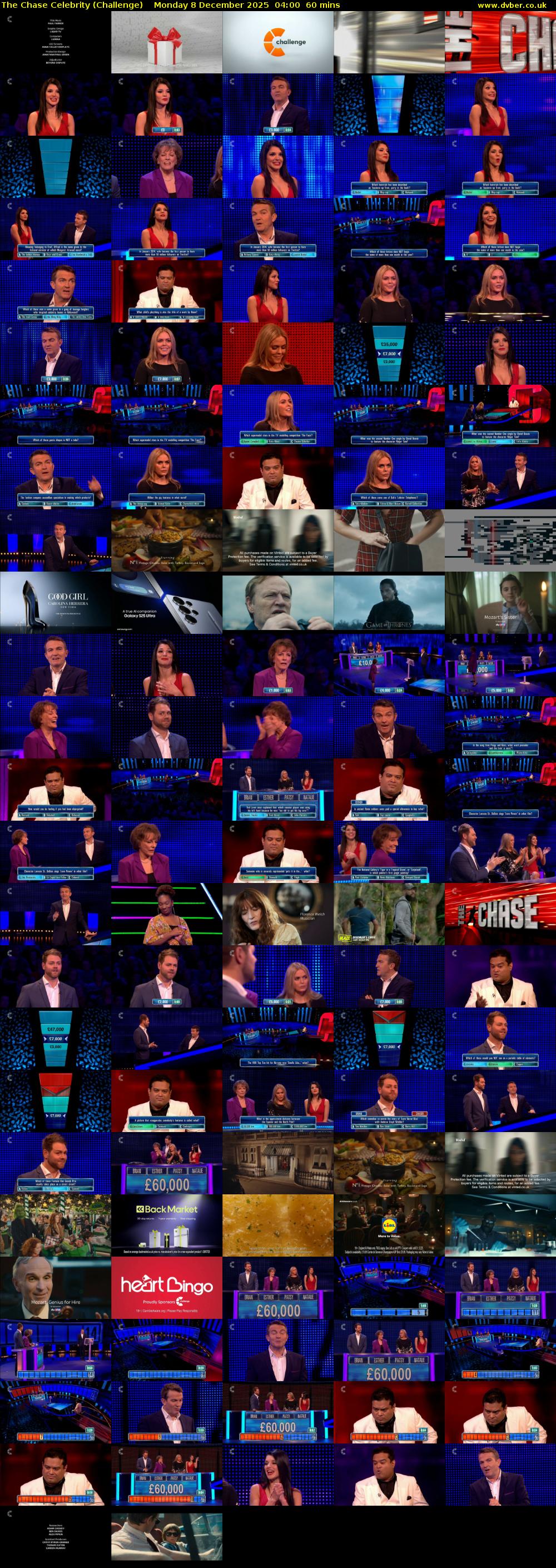 The Chase Celebrity (Challenge) Monday 8 December 2025 04:00 - 05:00