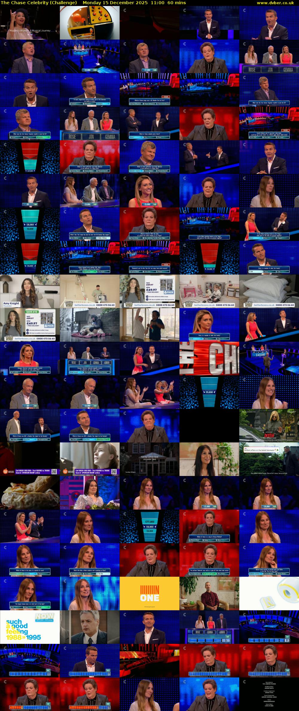 The Chase Celebrity (Challenge) Monday 15 December 2025 11:00 - 12:00