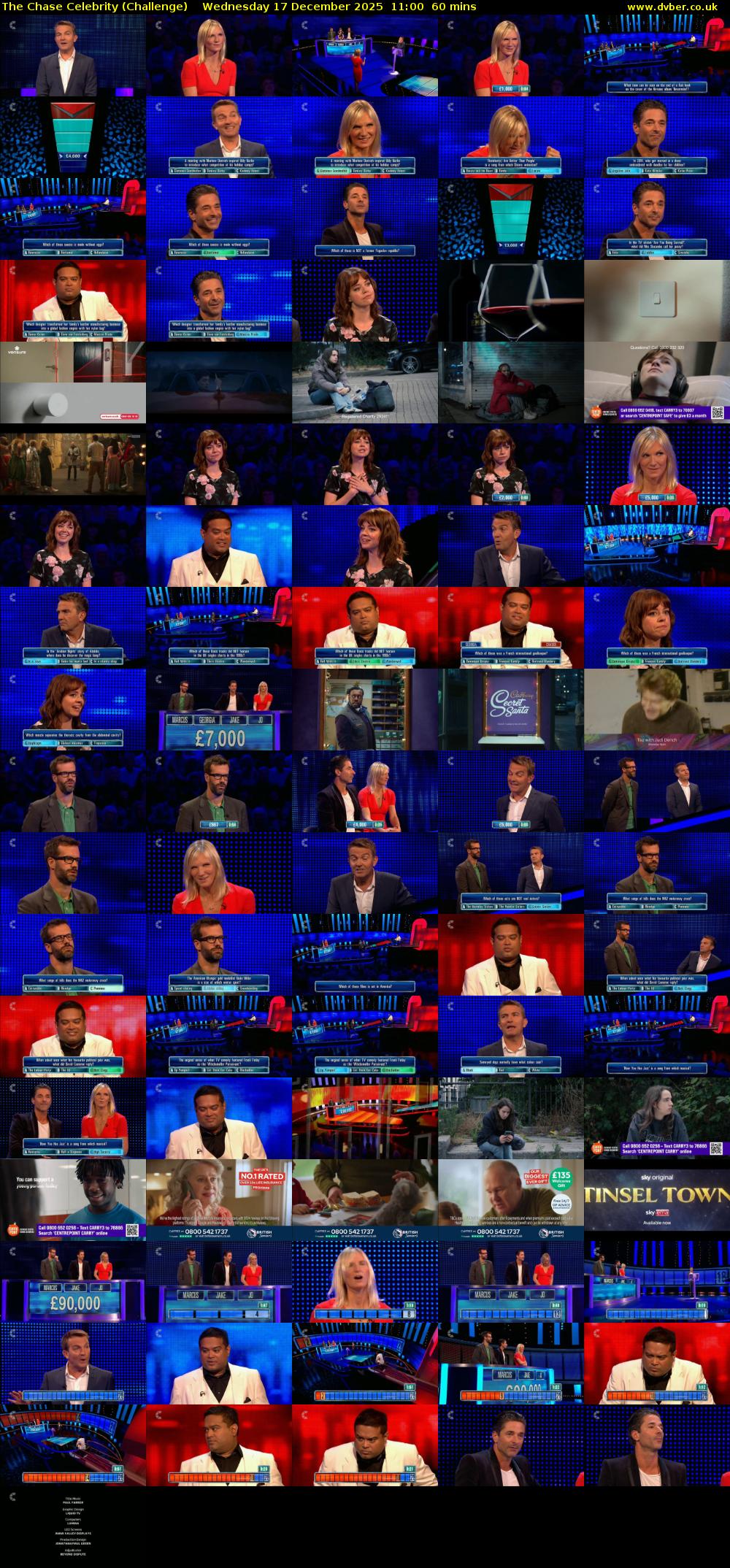 The Chase Celebrity (Challenge) Wednesday 17 December 2025 11:00 - 12:00