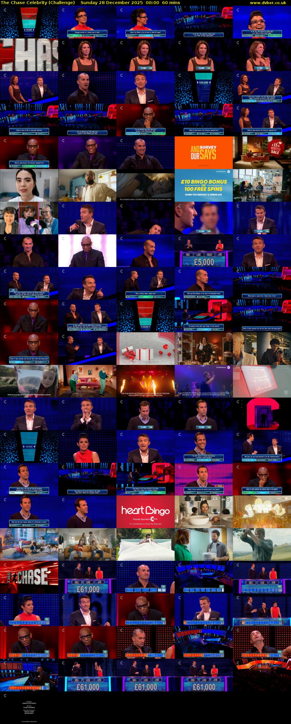 The Chase Celebrity (Challenge) Sunday 28 December 2025 00:00 - 01:00