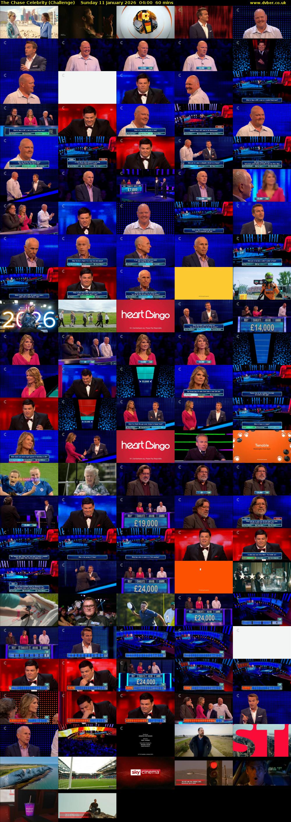 The Chase Celebrity (Challenge) Sunday 11 January 2026 04:00 - 05:00
