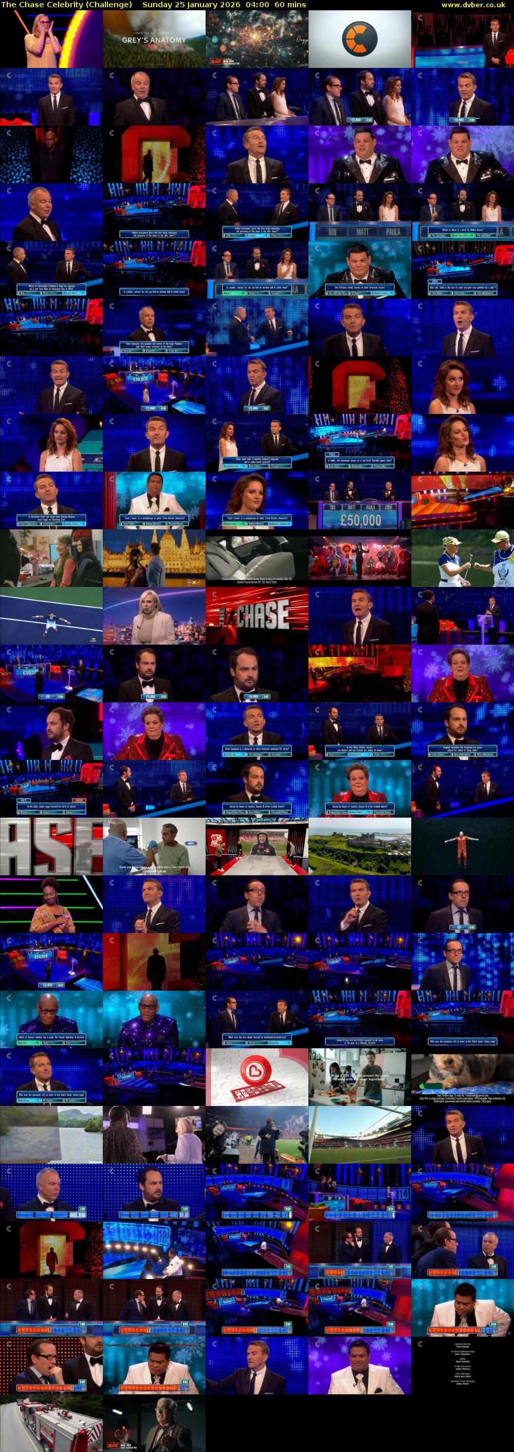 The Chase Celebrity (Challenge) Sunday 25 January 2026 04:00 - 05:00
