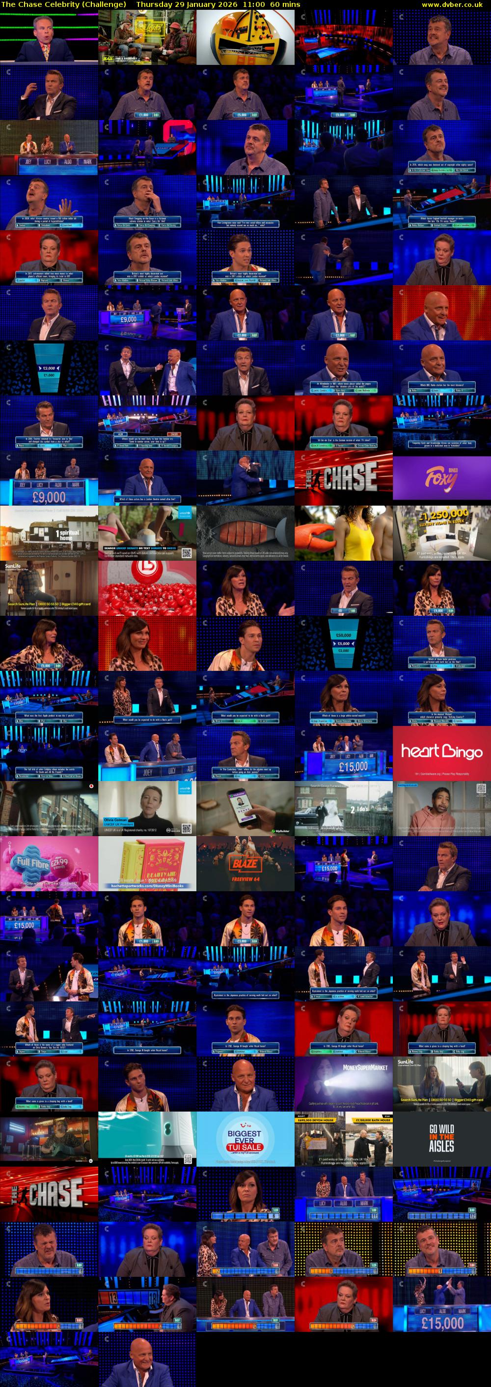 The Chase Celebrity (Challenge) Thursday 29 January 2026 11:00 - 12:00