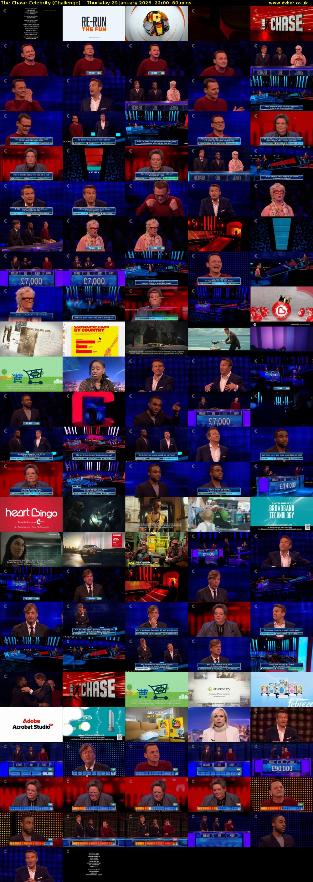 The Chase Celebrity (Challenge) Thursday 29 January 2026 22:00 - 23:00