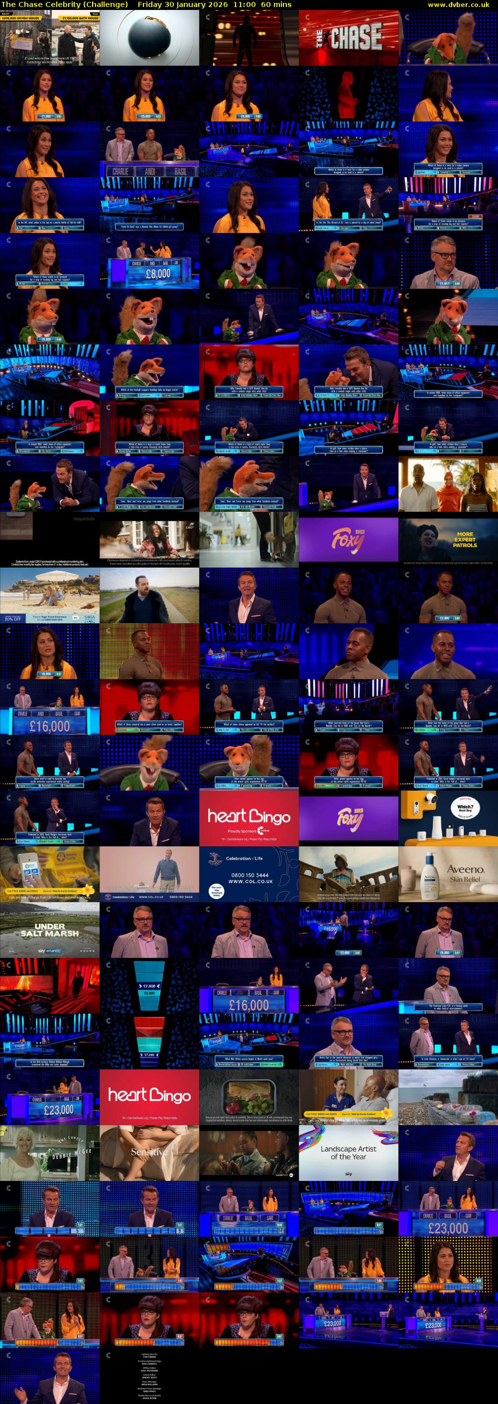The Chase Celebrity (Challenge) Friday 30 January 2026 11:00 - 12:00