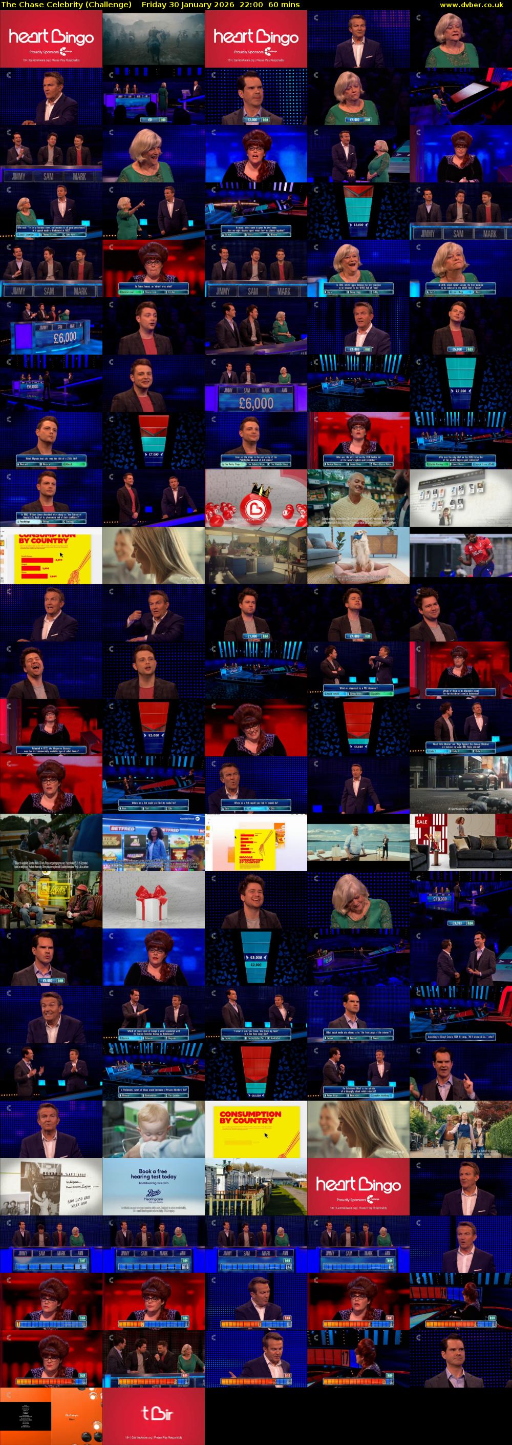 The Chase Celebrity (Challenge) Friday 30 January 2026 22:00 - 23:00