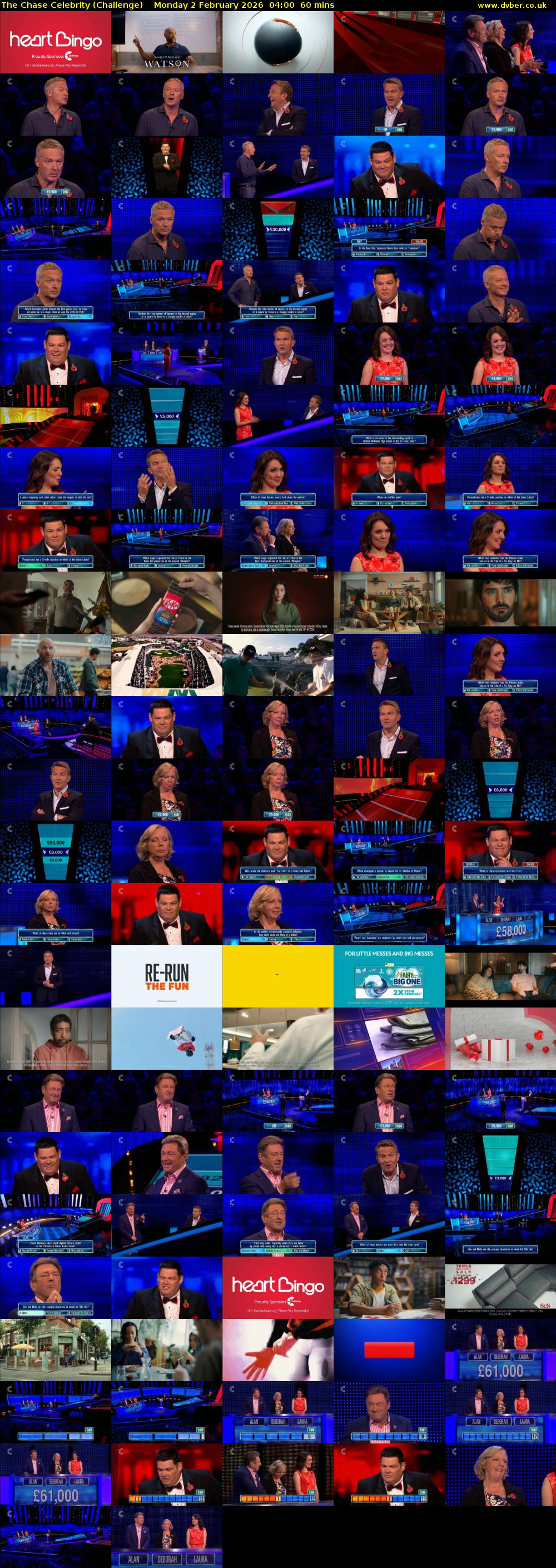 The Chase Celebrity (Challenge) Monday 2 February 2026 04:00 - 05:00