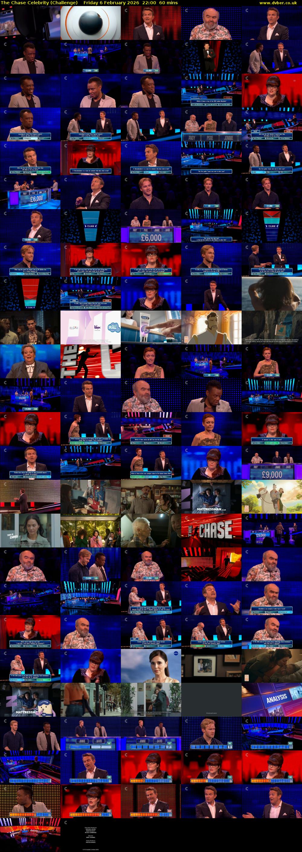 The Chase Celebrity (Challenge) Friday 6 February 2026 22:00 - 23:00