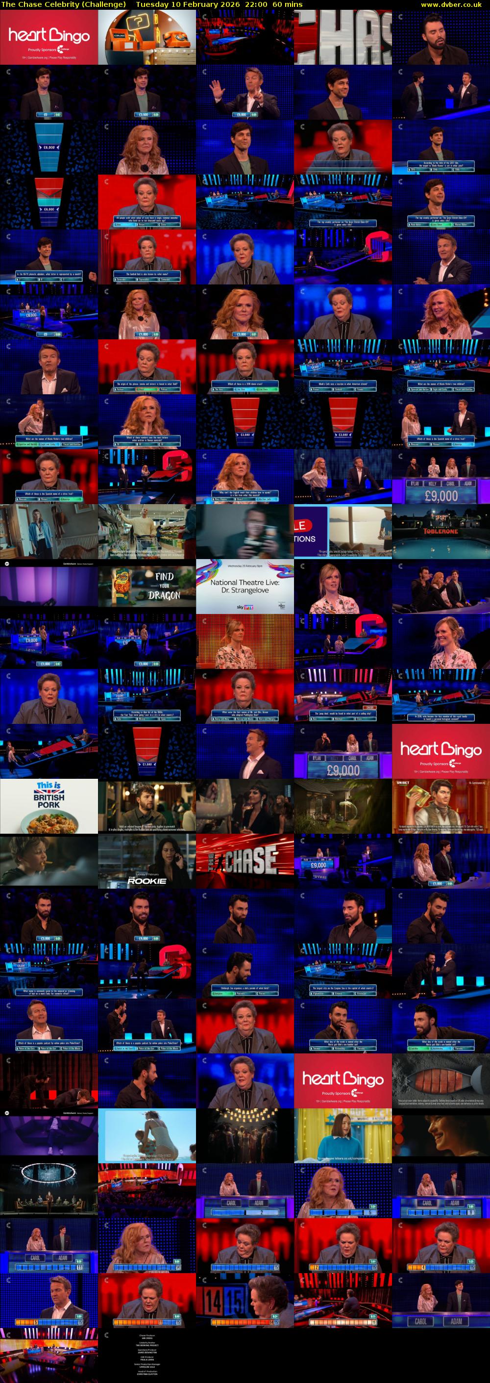 The Chase Celebrity (Challenge) Tuesday 10 February 2026 22:00 - 23:00