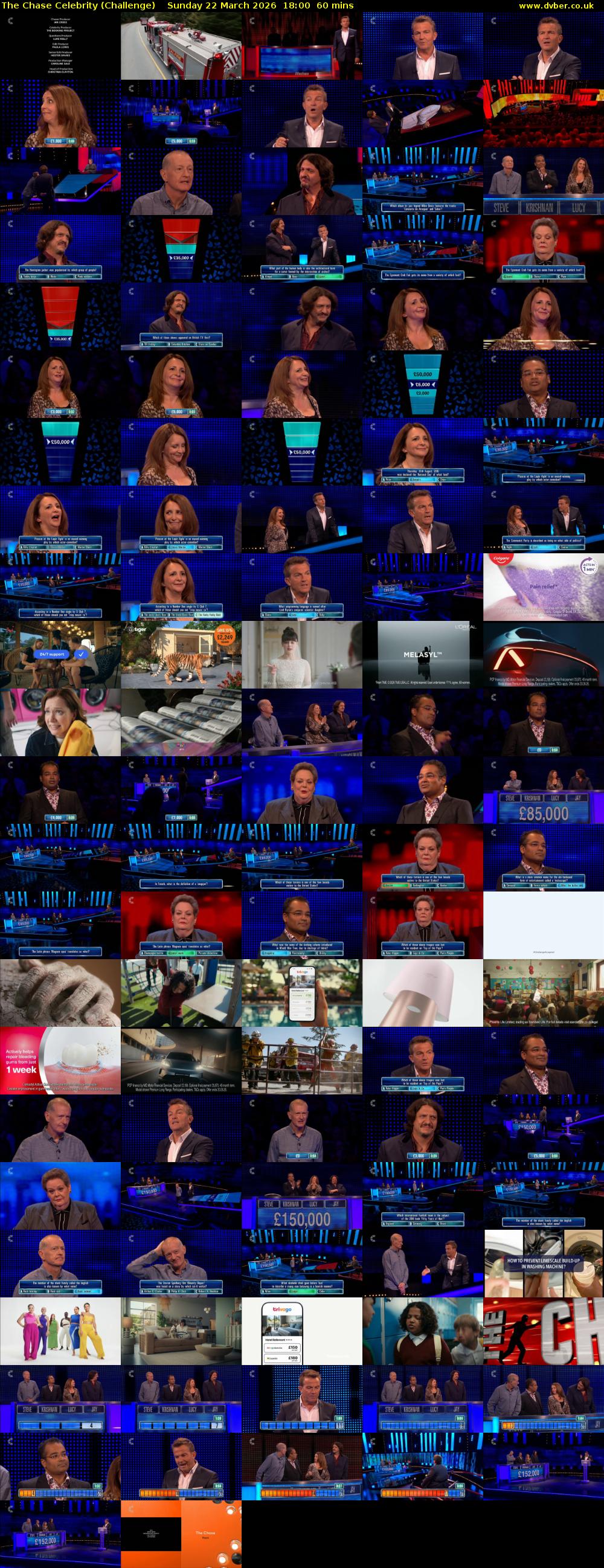 The Chase Celebrity (Challenge) Sunday 22 March 2026 18:00 - 19:00