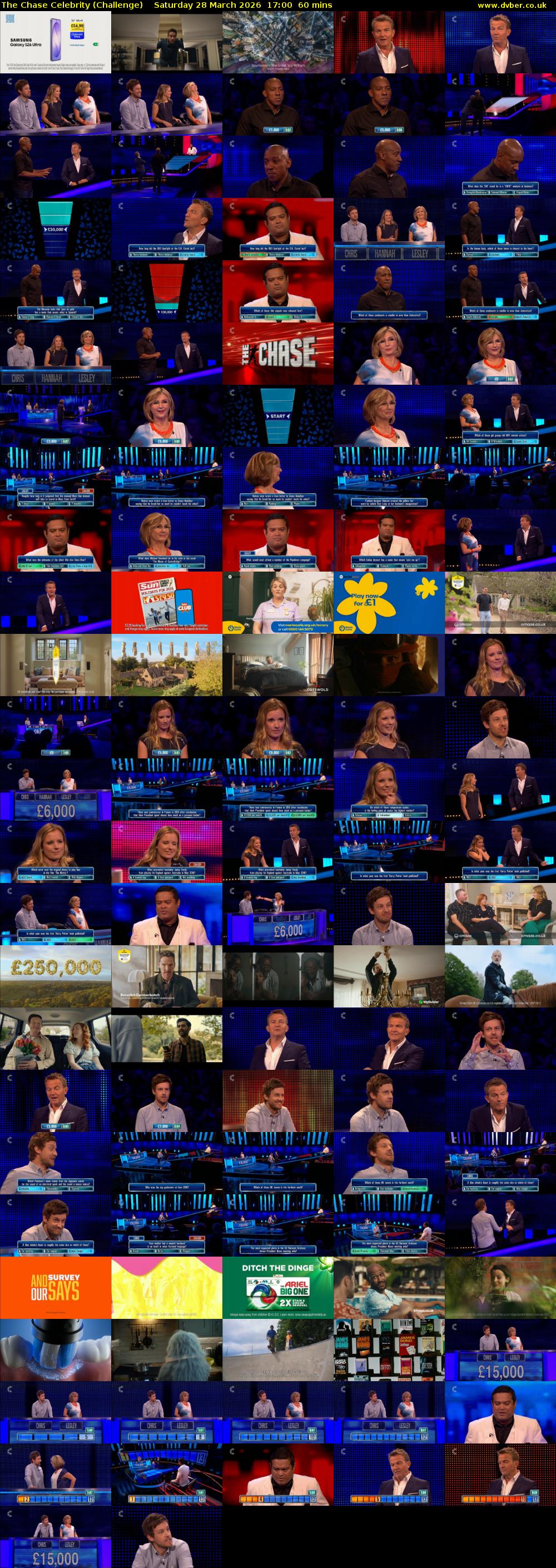 The Chase Celebrity (Challenge) Saturday 28 March 2026 17:00 - 18:00