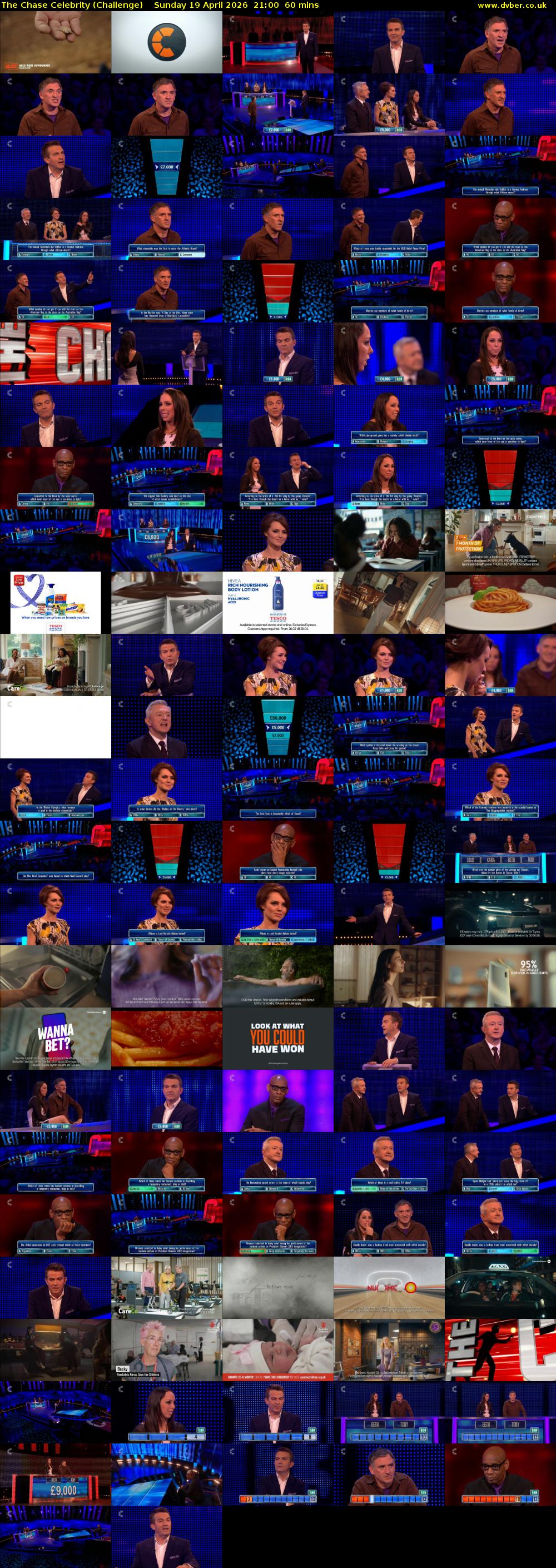 The Chase Celebrity (Challenge) Sunday 19 April 2026 21:00 - 22:00
