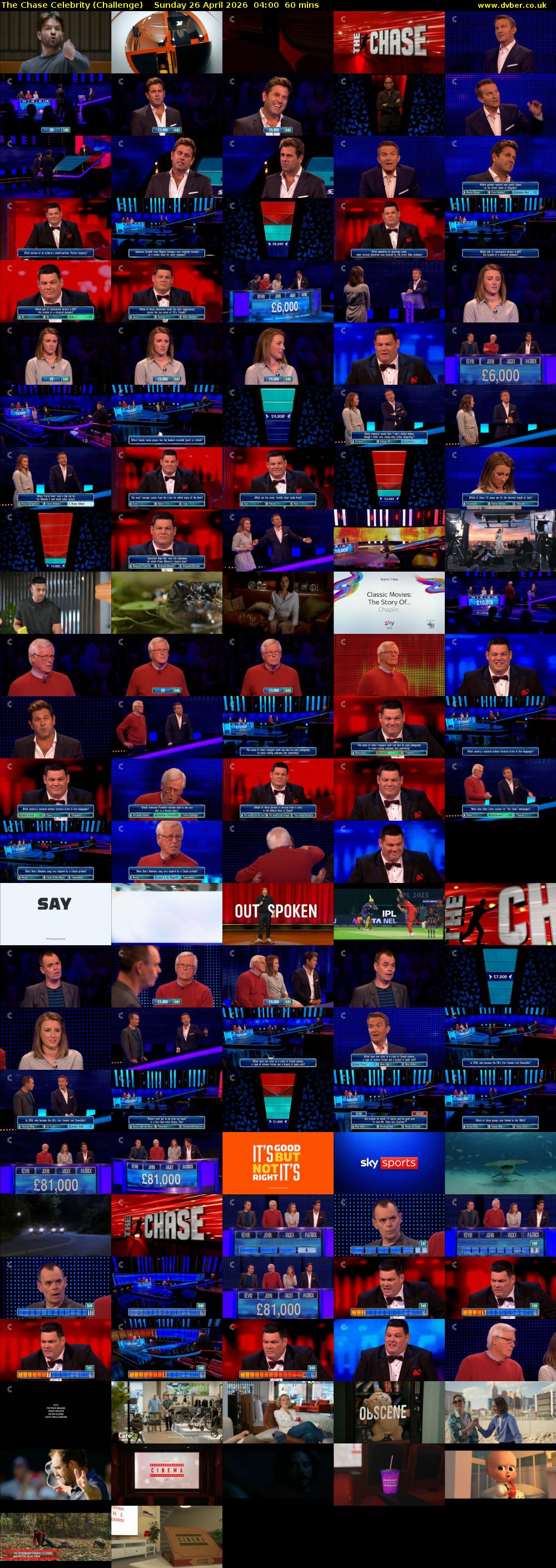 The Chase Celebrity (Challenge) Sunday 26 April 2026 04:00 - 05:00