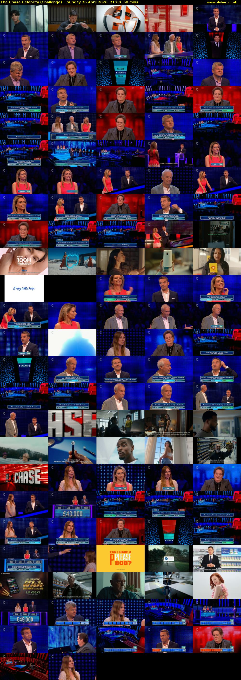 The Chase Celebrity (Challenge) Sunday 26 April 2026 21:00 - 22:00