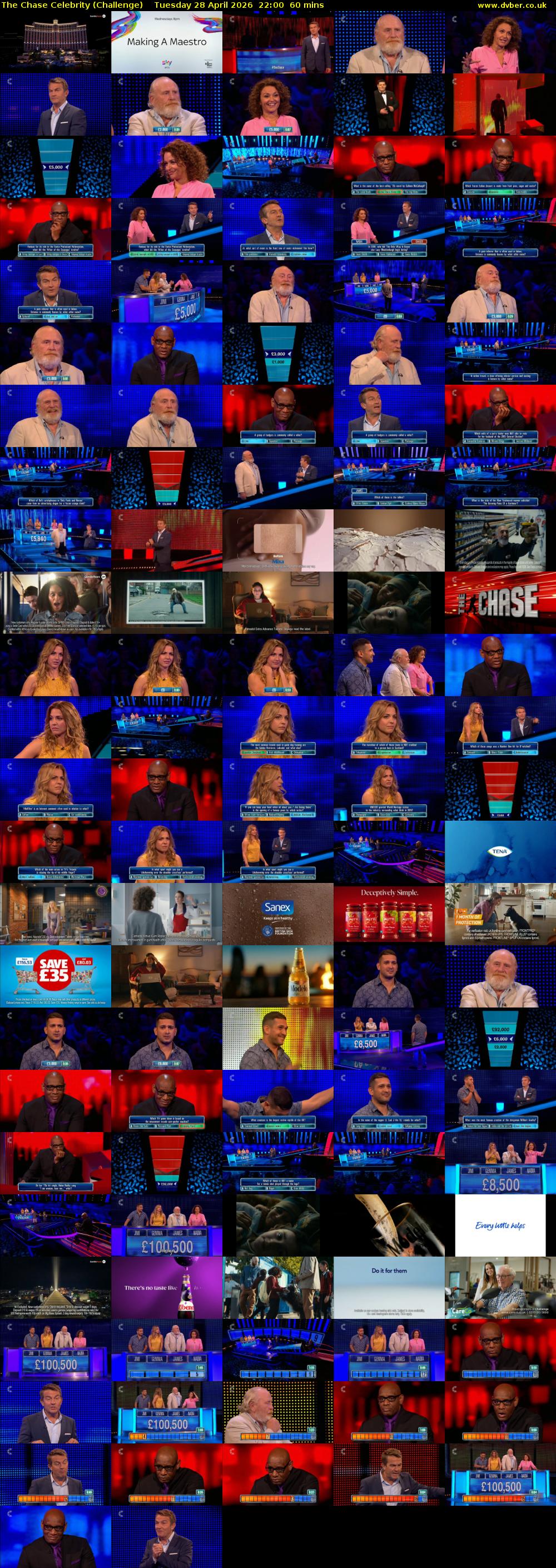 The Chase Celebrity (Challenge) Tuesday 28 April 2026 22:00 - 23:00