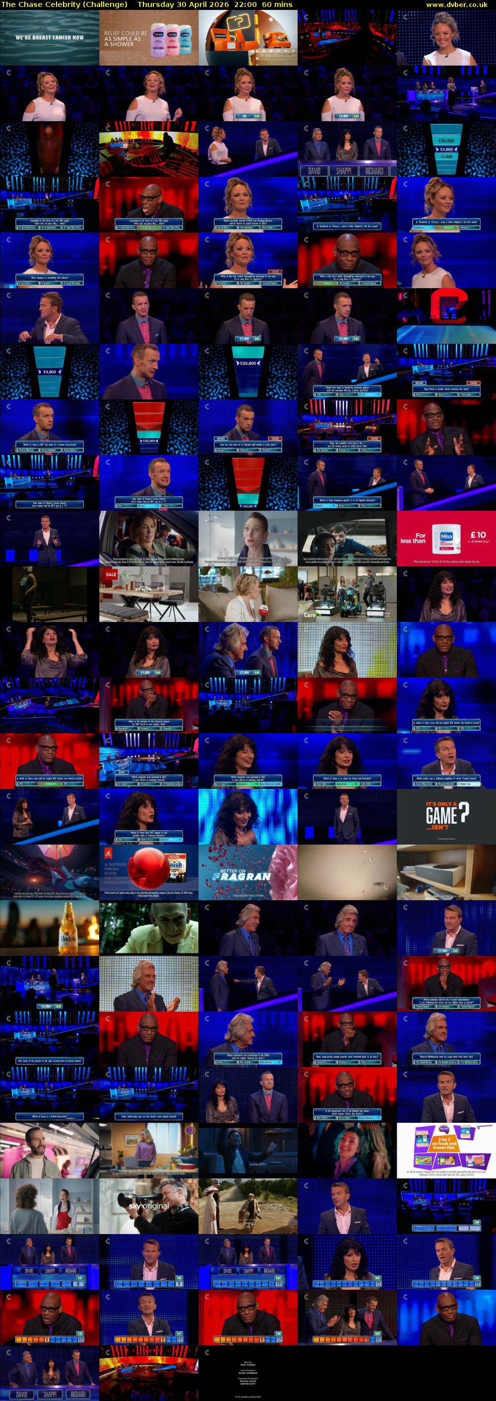 The Chase Celebrity (Challenge) Thursday 30 April 2026 22:00 - 23:00