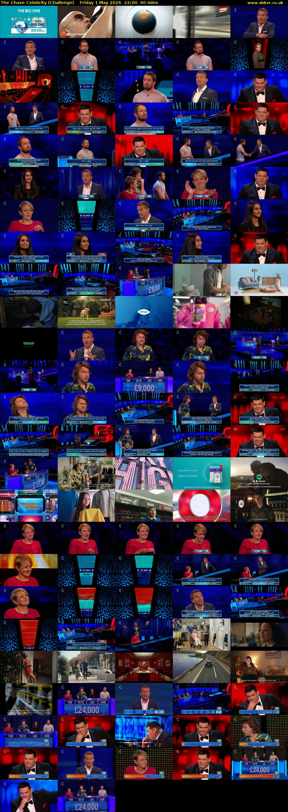 The Chase Celebrity (Challenge) Friday 1 May 2026 22:00 - 23:00