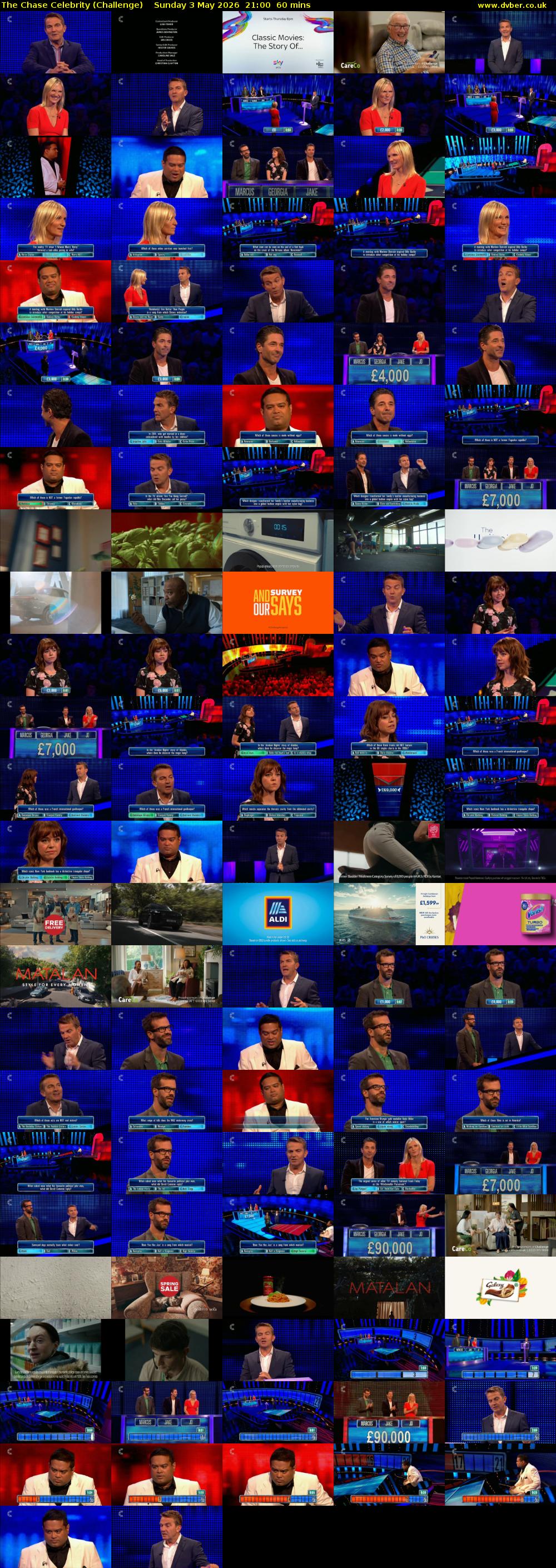 The Chase Celebrity (Challenge) Sunday 3 May 2026 21:00 - 22:00
