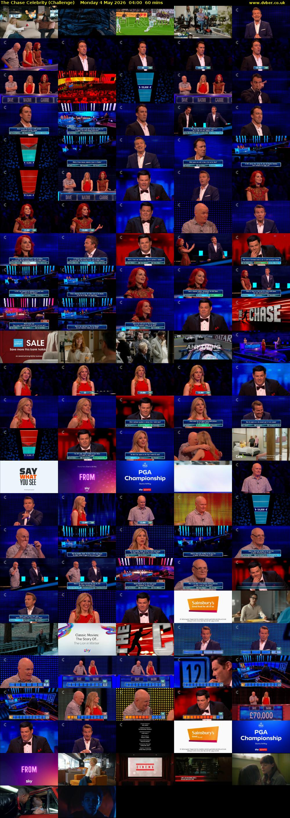 The Chase Celebrity (Challenge) Monday 4 May 2026 04:00 - 05:00