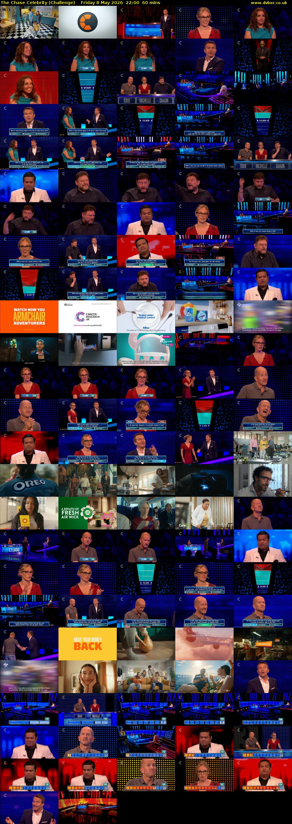 The Chase Celebrity (Challenge) Friday 8 May 2026 22:00 - 23:00