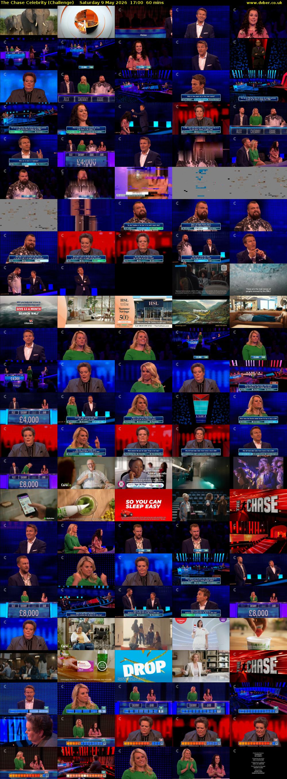 The Chase Celebrity (Challenge) Saturday 9 May 2026 17:00 - 18:00