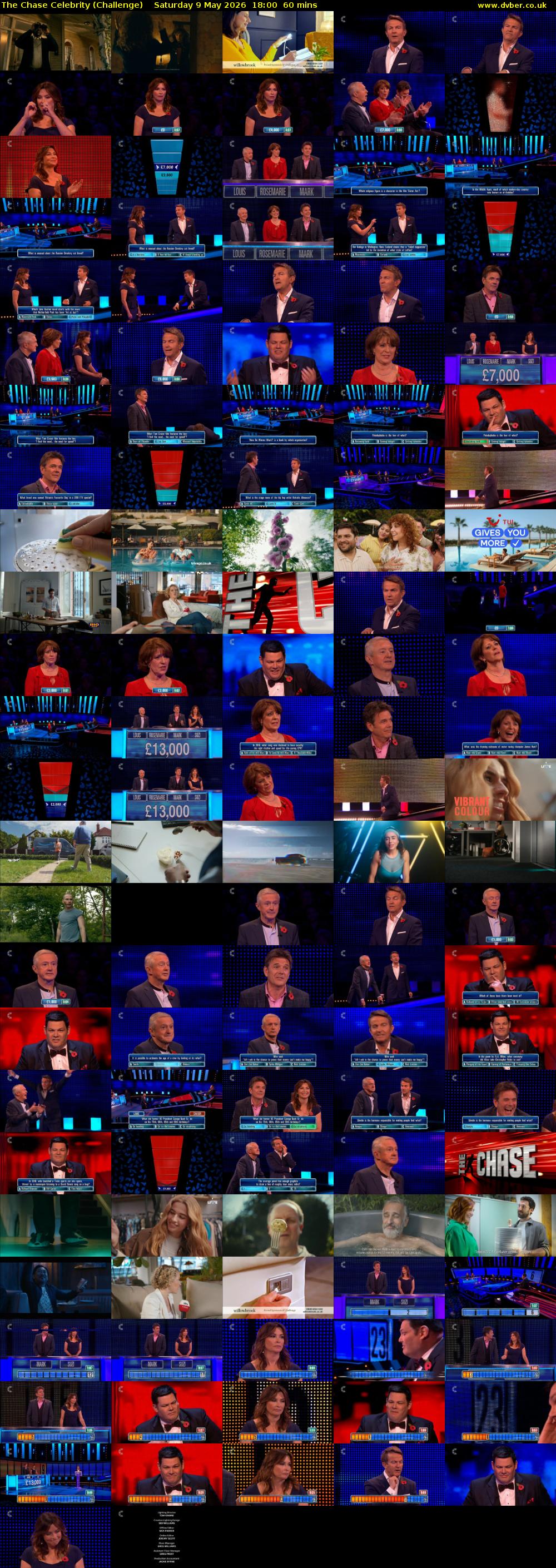 The Chase Celebrity (Challenge) Saturday 9 May 2026 18:00 - 19:00