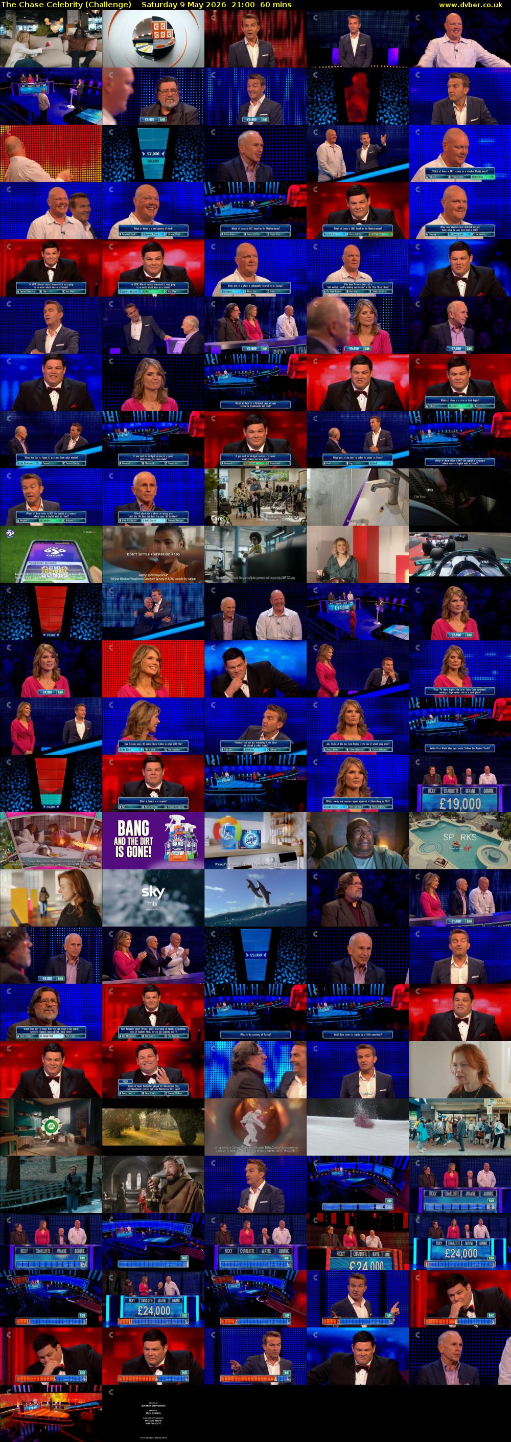 The Chase Celebrity (Challenge) Saturday 9 May 2026 21:00 - 22:00