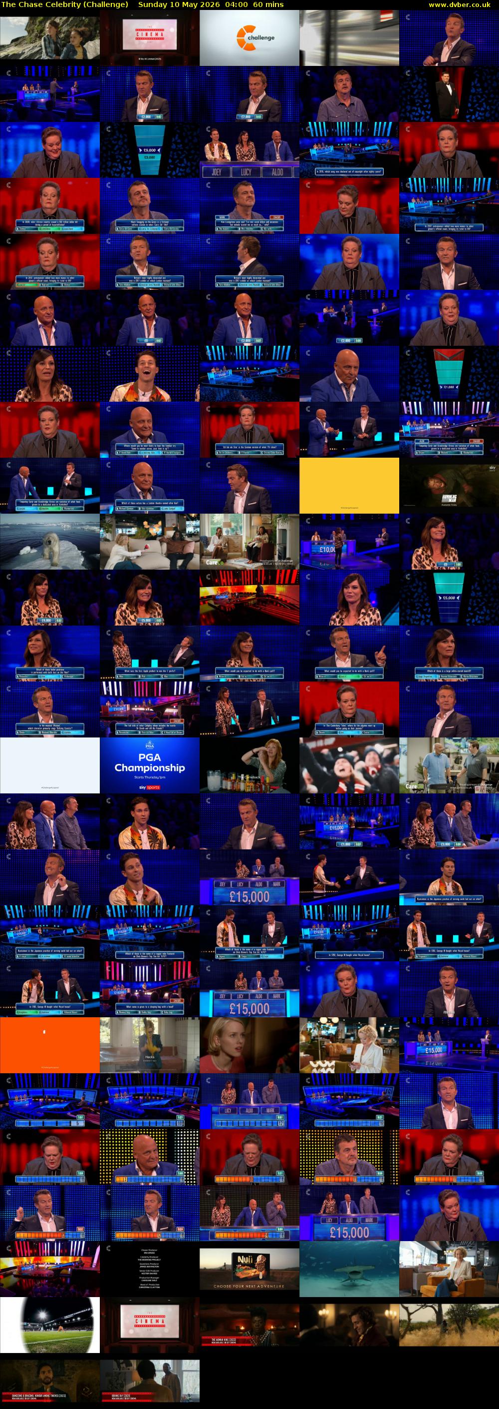 The Chase Celebrity (Challenge) Sunday 10 May 2026 04:00 - 05:00