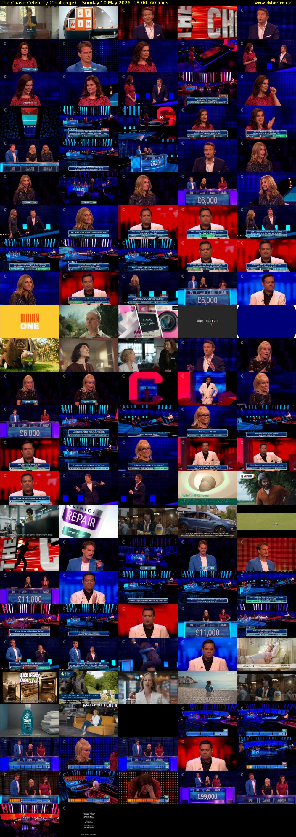 The Chase Celebrity (Challenge) Sunday 10 May 2026 18:00 - 19:00