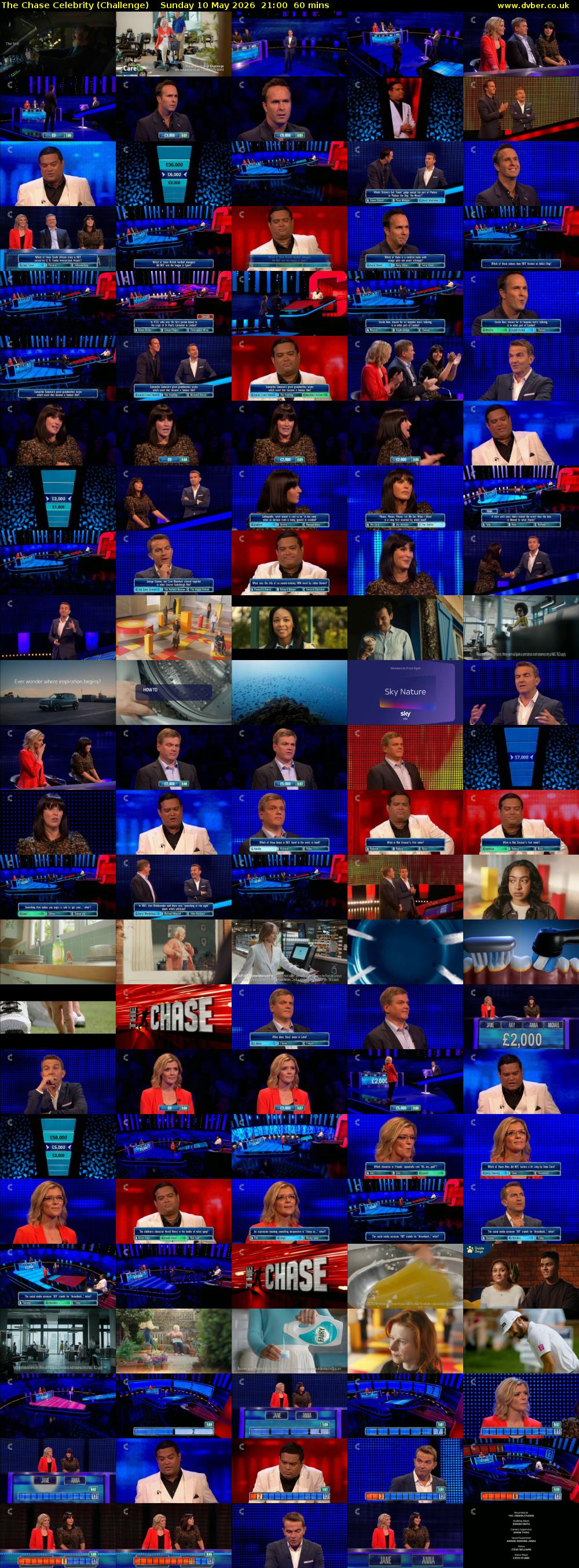 The Chase Celebrity (Challenge) Sunday 10 May 2026 21:00 - 22:00