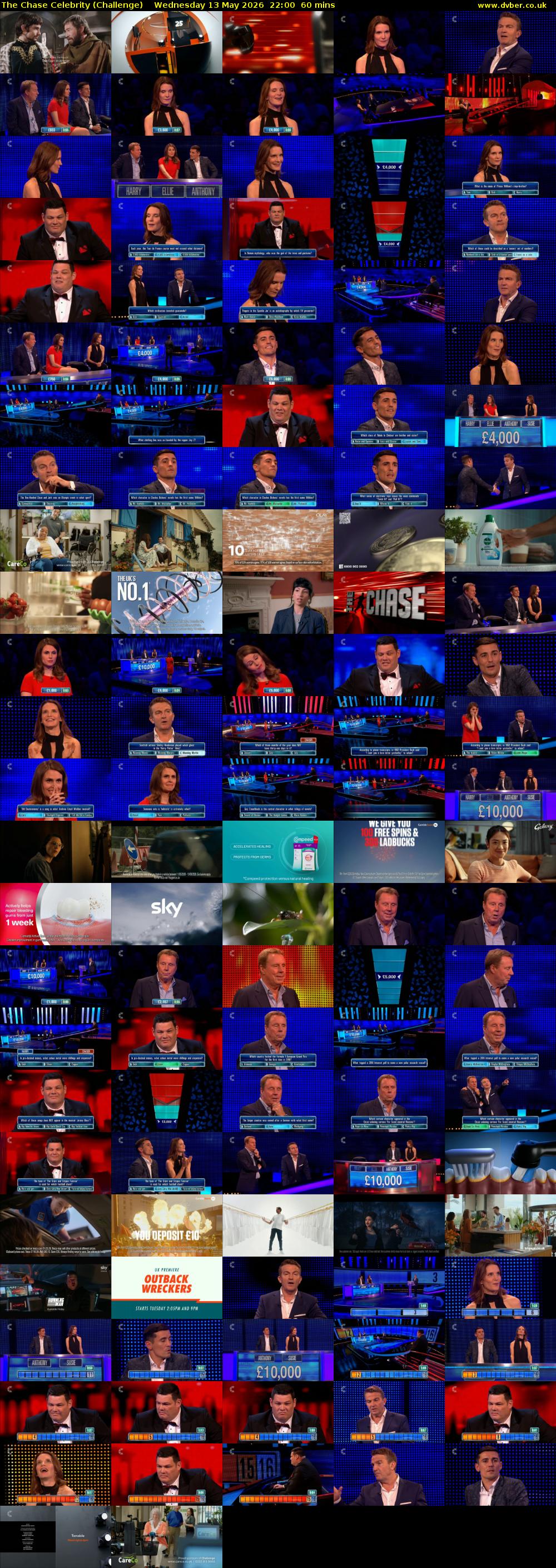 The Chase Celebrity (Challenge) Wednesday 13 May 2026 22:00 - 23:00